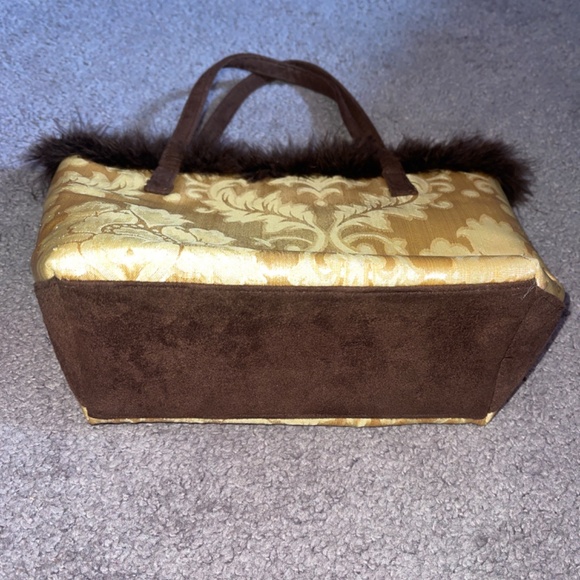 Once upon a rose gold handbag with faux fur - Picture 3 of 4